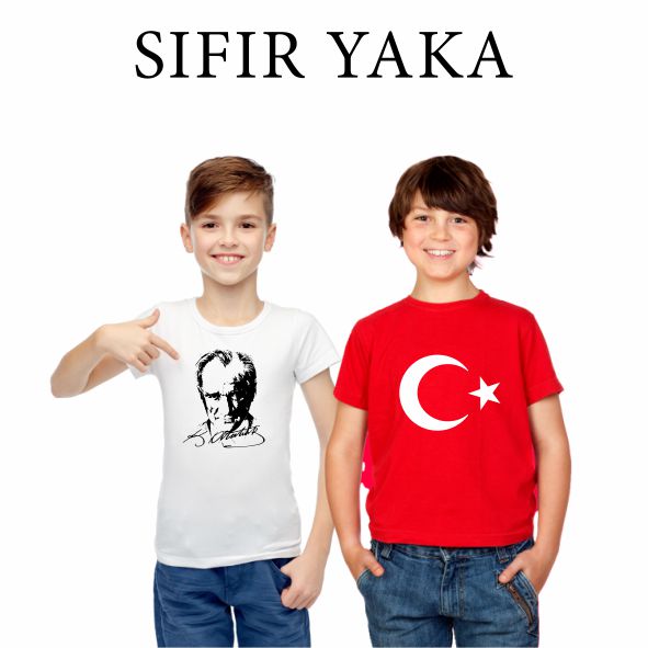 Sıfır Yaka Baskılı