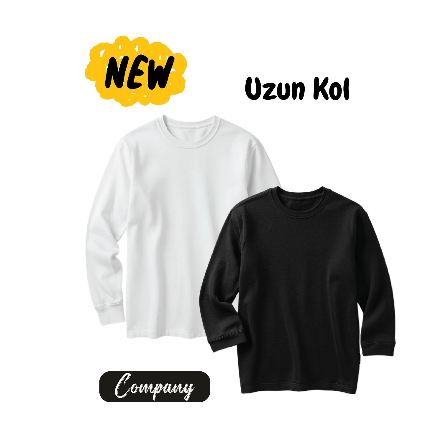 Uzun Kol Sıfır Yaka