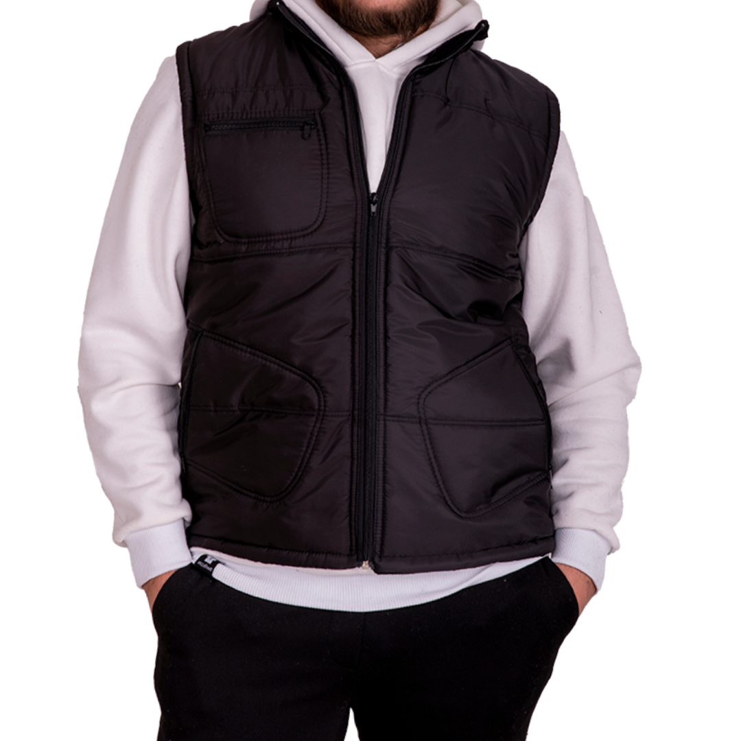 Basic  Anorak Yelek 3 Cepli Siyah