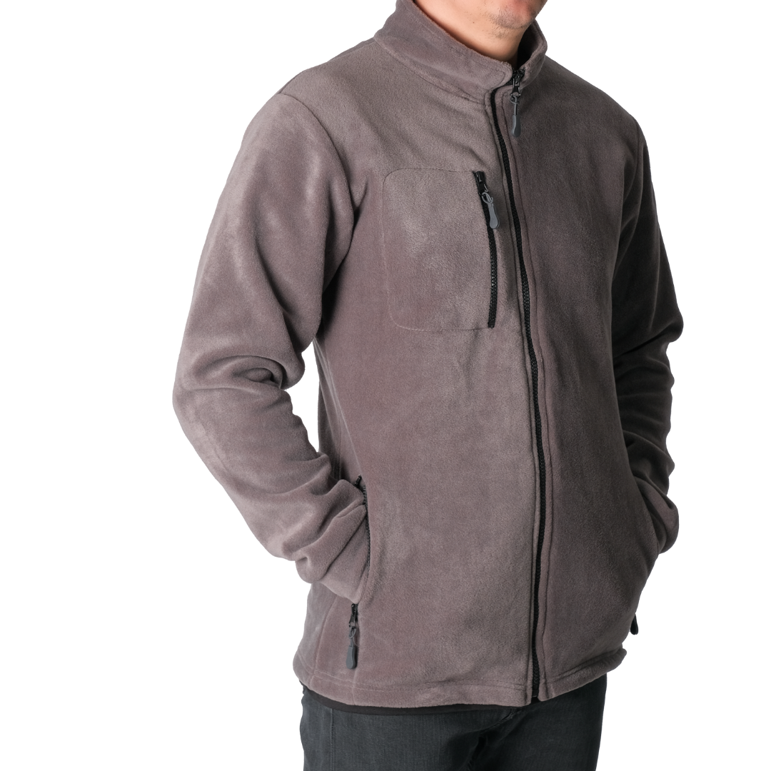 Baskılı Basic Polar Mont 3 Cepli Gri Baskılı Basic Polar Mont 3 Cepli Gri