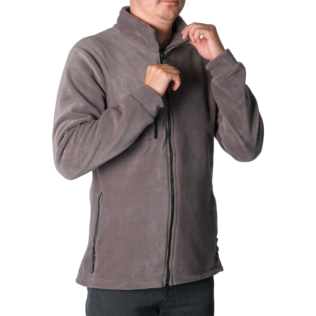 Baskılı Basic Polar Mont 3 Cepli Gri Baskılı Basic Polar Mont 3 Cepli Gri