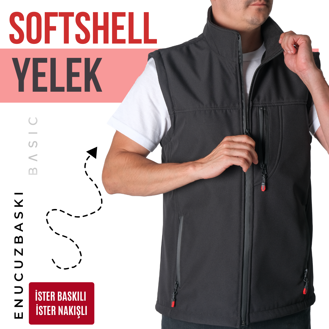 Basic Softshell  Yelek Siyah