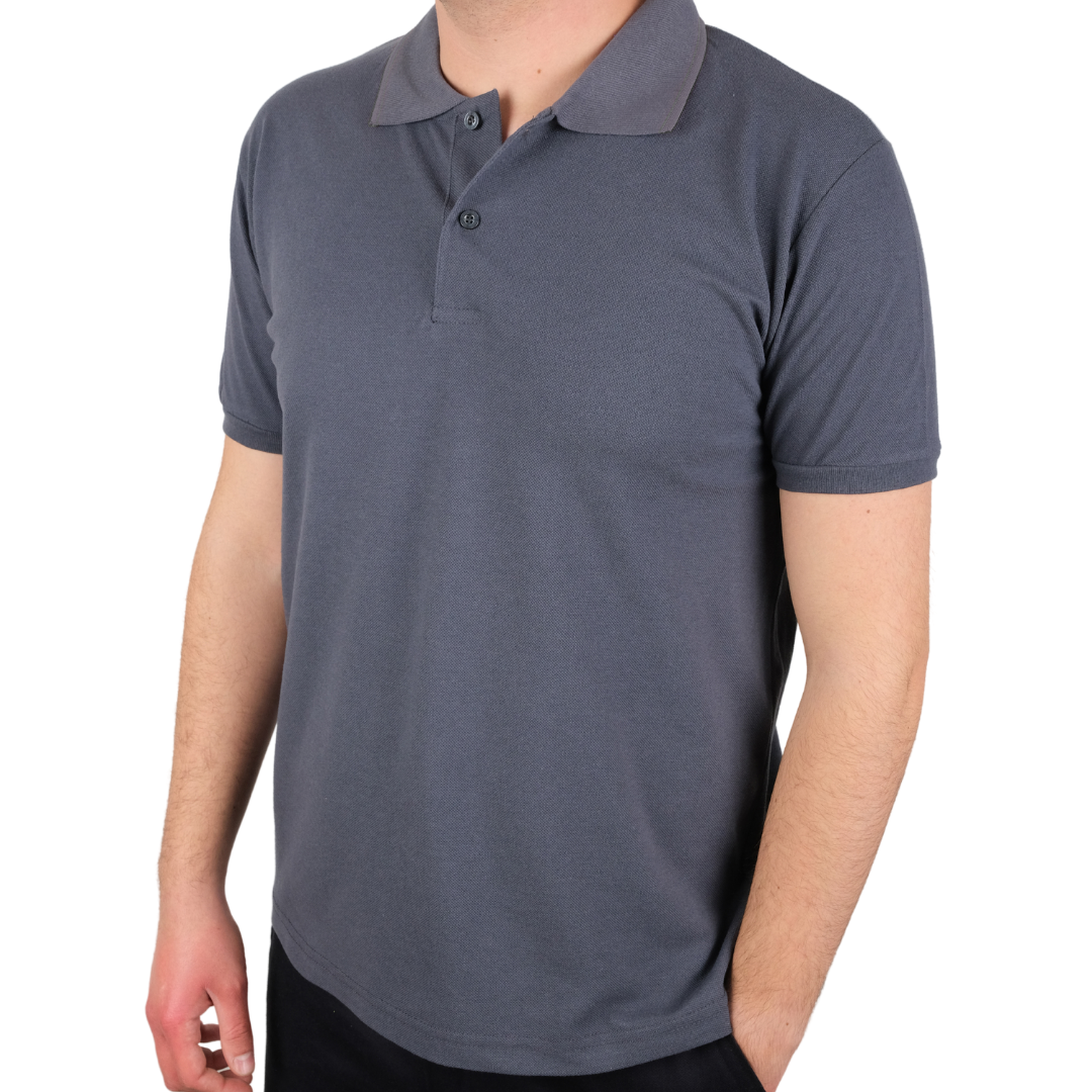 Baskılı Polo Yaka Premium Tişört Antrasit - TOPTAN (10 Adet) Baskılı Polo Yaka Premium Tişört Antrasit - TOPTAN (10 Adet)