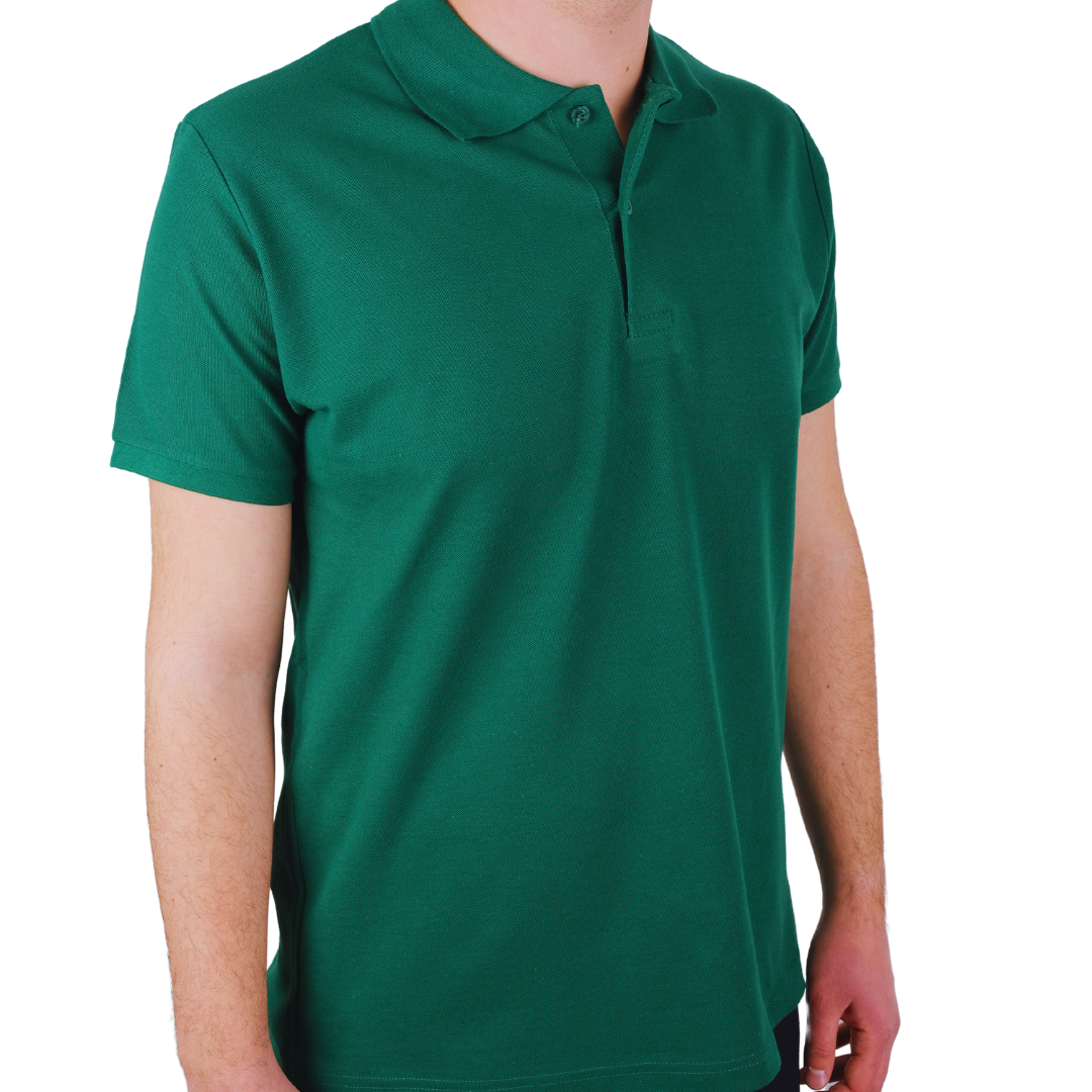 Baskılı Polo Yaka Premium Tişört Koyu Yeşli - TOPTAN (10 Adet) Baskılı Polo Yaka Premium Tişört Koyu Yeşli - TOPTAN (10 Adet)