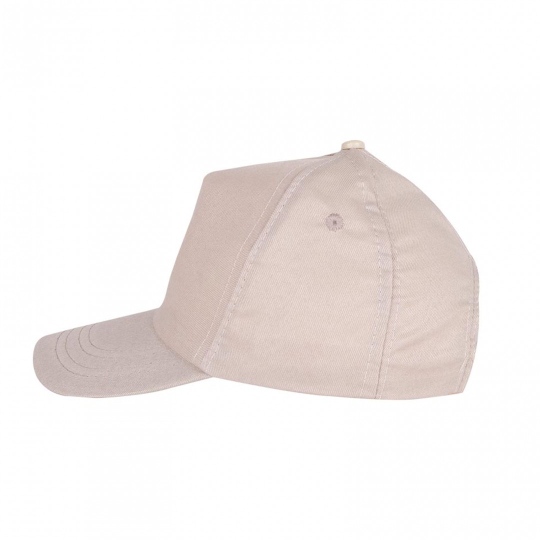 Baskılı Polyester Şapka Bej