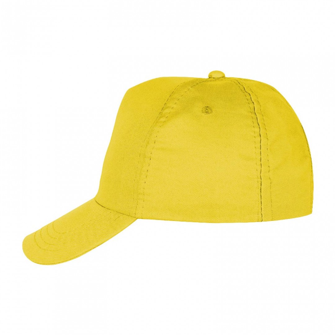 Baskılı Polyester Şapka Sarı