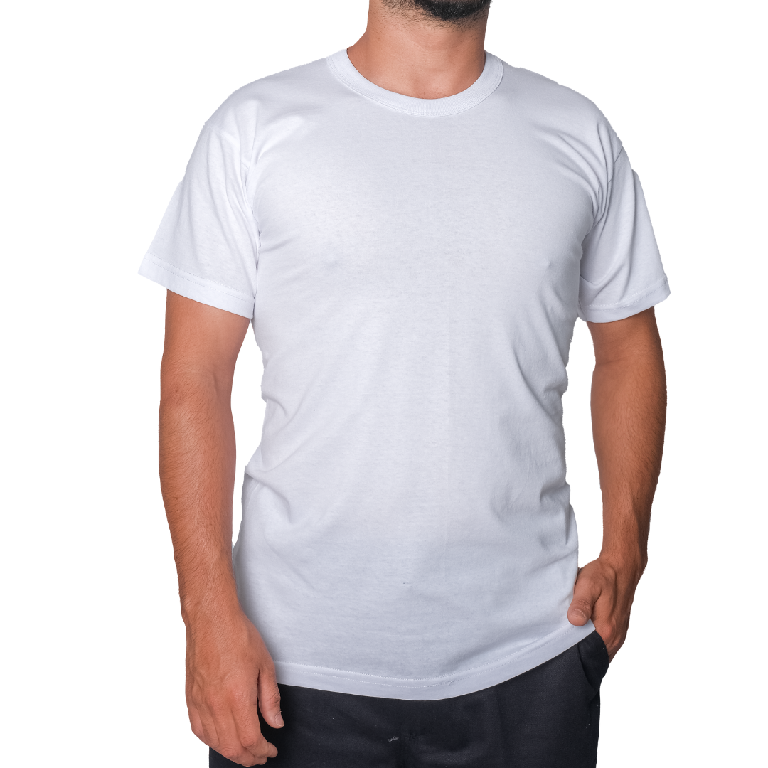 Baskılı Sıfır Yaka Company Tişört Beyaz - TOPTAN (10 Adet) Baskılı Sıfır Yaka Company Tişört Beyaz - TOPTAN (10 Adet)