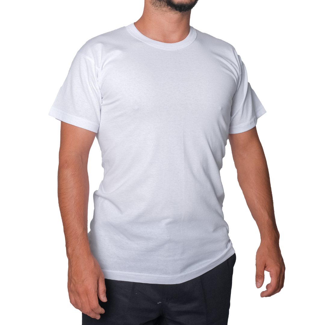 Baskılı Sıfır Yaka Company Tişört Beyaz - TOPTAN (10 Adet) Baskılı Sıfır Yaka Company Tişört Beyaz - TOPTAN (10 Adet)