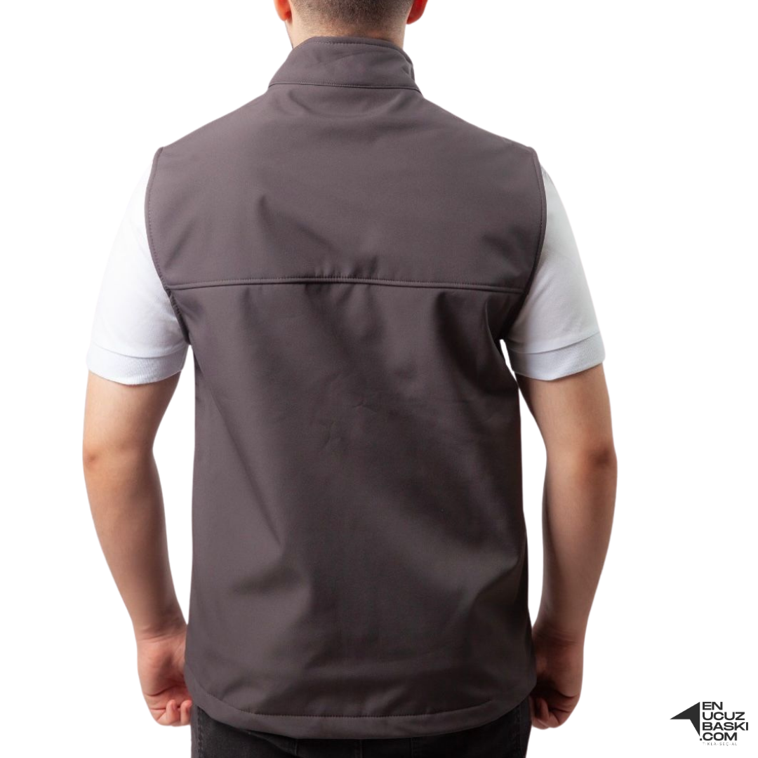 Baskılı Softshell Yelek / Gri İş Kıyafeti ( 10 ADET) Baskılı Softshell Yelek / Gri İş Kıyafeti ( 10 ADET)