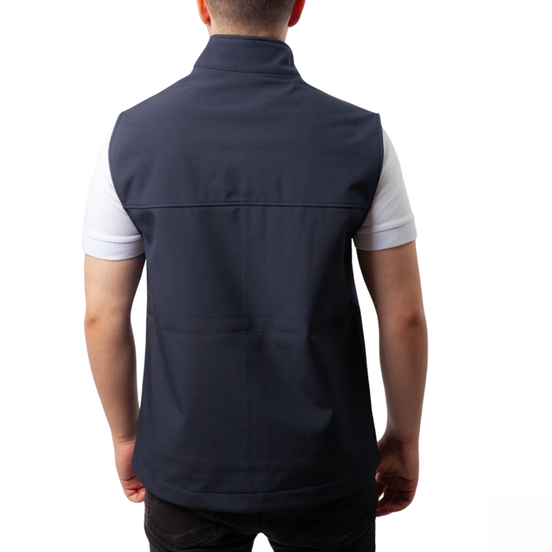 Baskılı Softshell Yelek / Lacivert - İş Kıyafeti