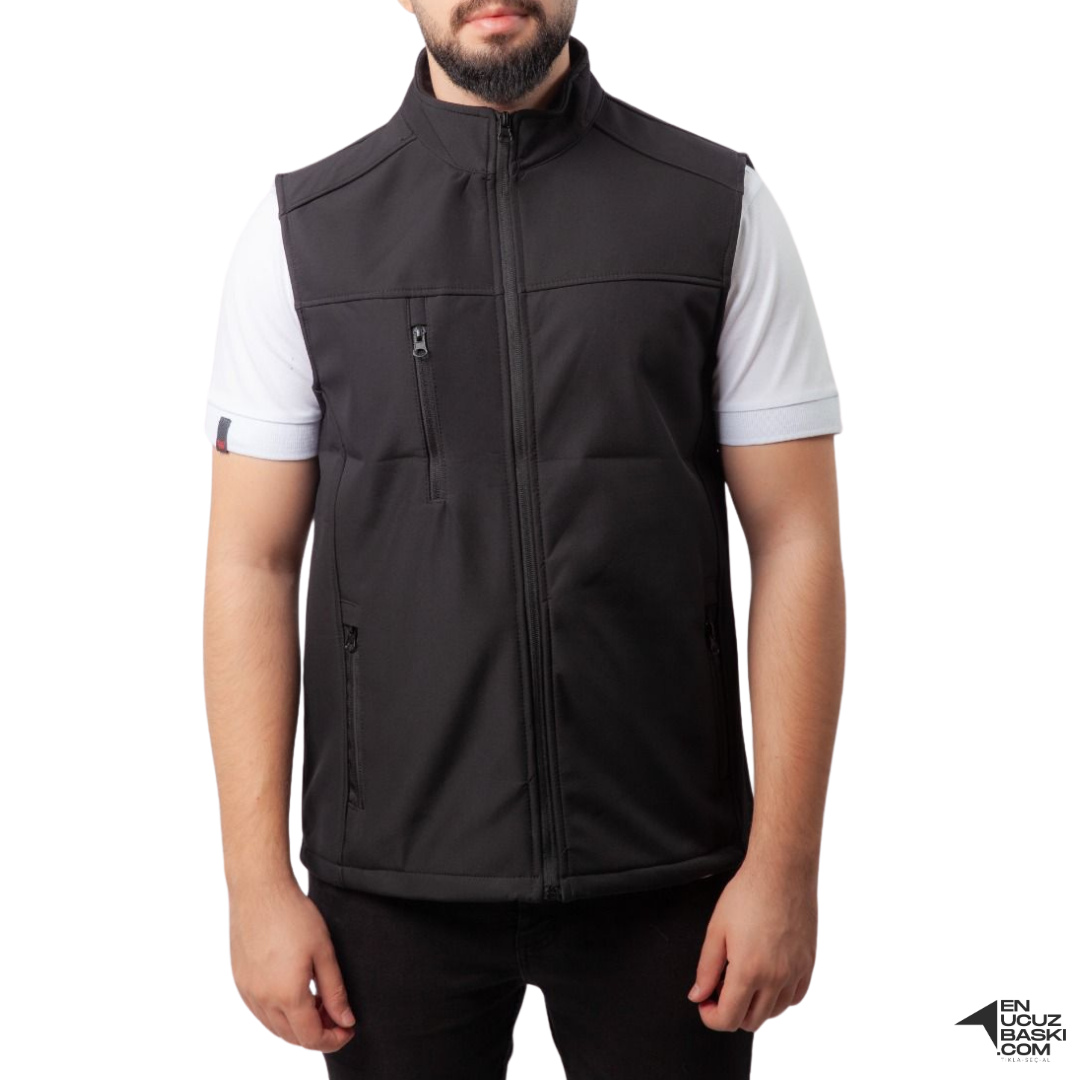 Baskılı Softshell Yelek / Siyah İş Kıyafeti ( 10 ADET) Baskılı Softshell Yelek / Siyah İş Kıyafeti ( 10 ADET)