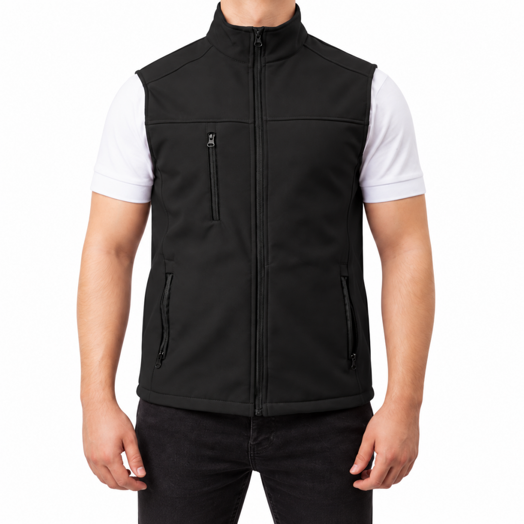 Baskılı Softshell Yelek / Siyah - İş Kıyafeti Baskılı Softshell Yelek / Siyah - İş Kıyafeti