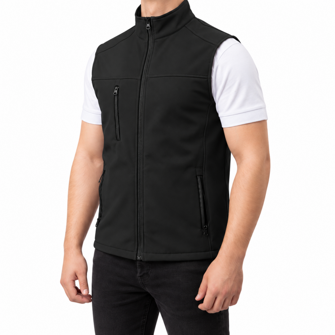 Baskılı Softshell Yelek / Siyah - İş Kıyafeti Baskılı Softshell Yelek / Siyah - İş Kıyafeti