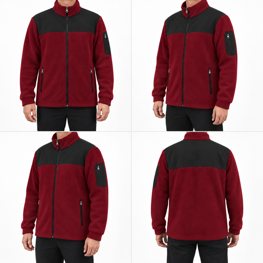 Baskılı Softshelli Polar Mont 3 Cepli / Bordo İş Kıyafeti Baskılı Softshelli Polar Mont 3 Cepli / Bordo İş Kıyafeti