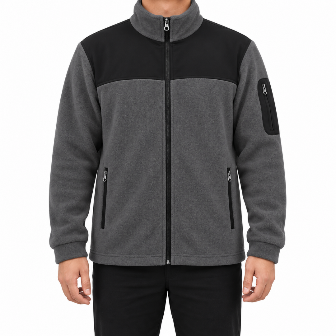Baskılı Softshelli Polar Mont 3 Cepli / Gri İş Kıyafeti Baskılı Softshelli Polar Mont 3 Cepli / Gri İş Kıyafeti