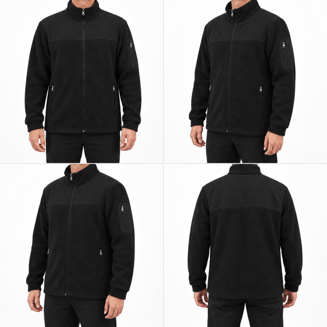 Baskılı Softshelli Polar Mont 3 Cepli / Siyah İş Kıyafeti Baskılı Softshelli Polar Mont 3 Cepli / Siyah İş Kıyafeti