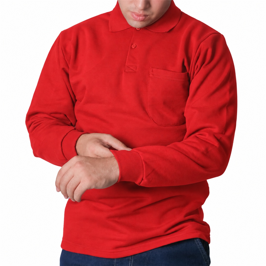Baskılı Sweat Polo Yaka / Kırmızı İş Kıyafeti ( 10 ADET) Baskılı Sweat Polo Yaka / Kırmızı İş Kıyafeti ( 10 ADET)