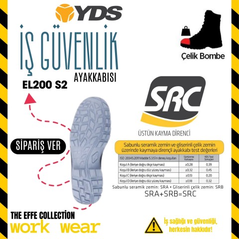 İş Güvenlik Ayakkabı Yds El 200 S2 - İş Kıyafeti