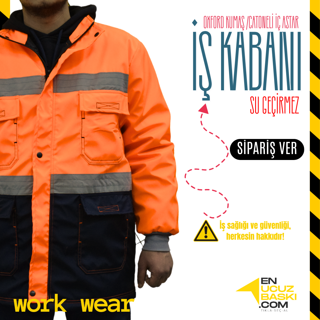 İş Kabanı Oxford Turuncu - İş Kıyafeti İş Kabanı Oxford Turuncu - İş Kıyafeti