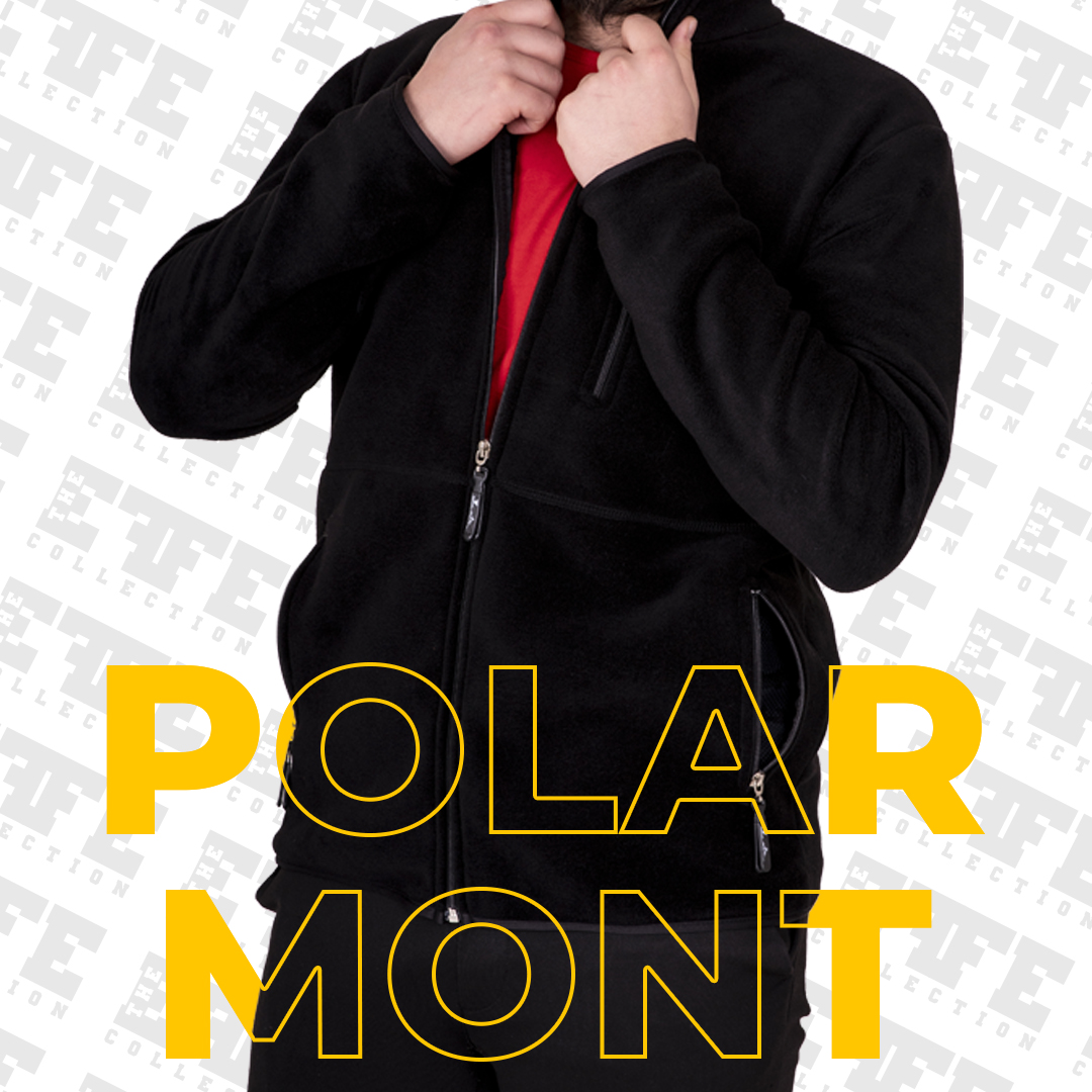 Polar Mont - Fermuarlı ( Siyah) - Baskılı