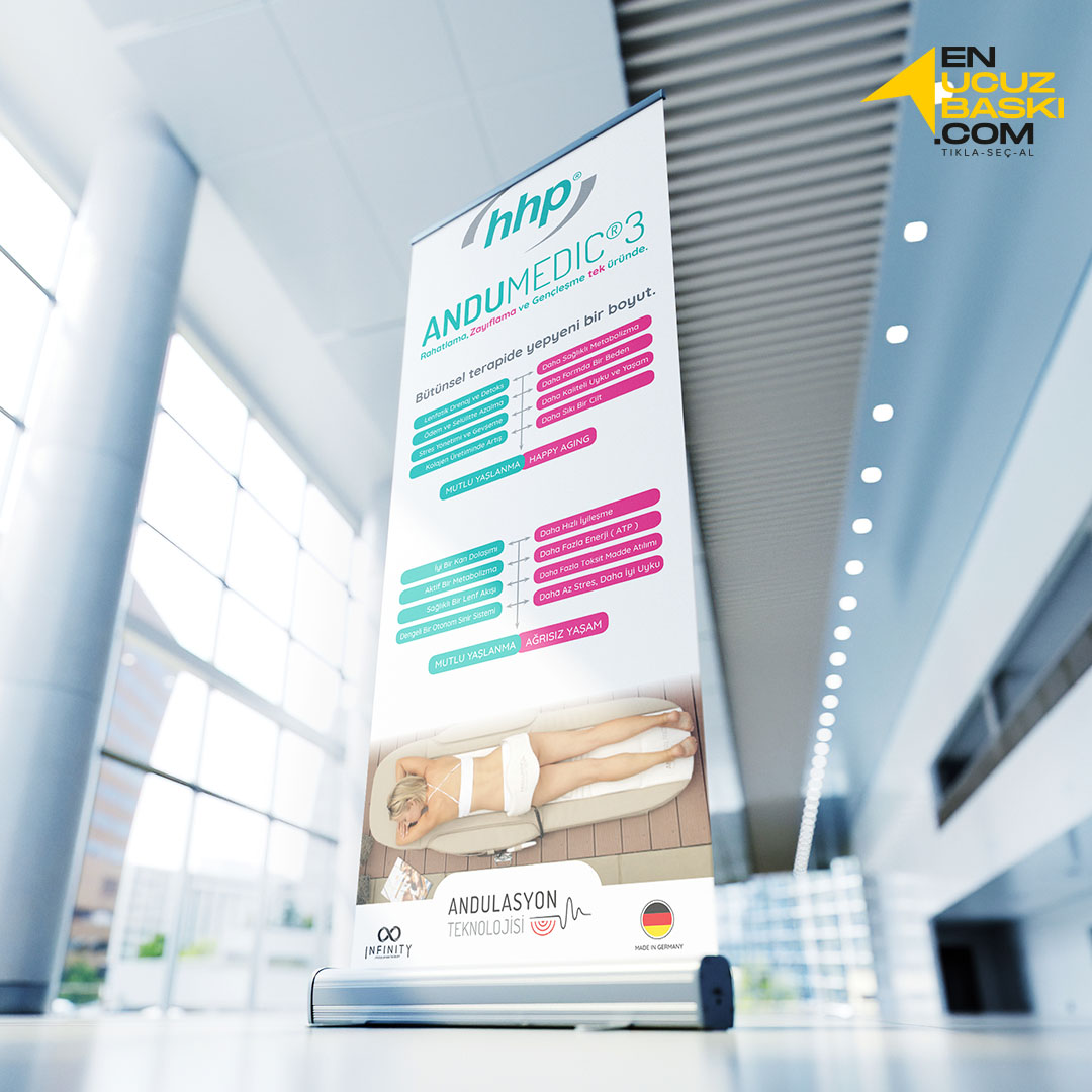 Roll Up Banner (85x200 Cm)