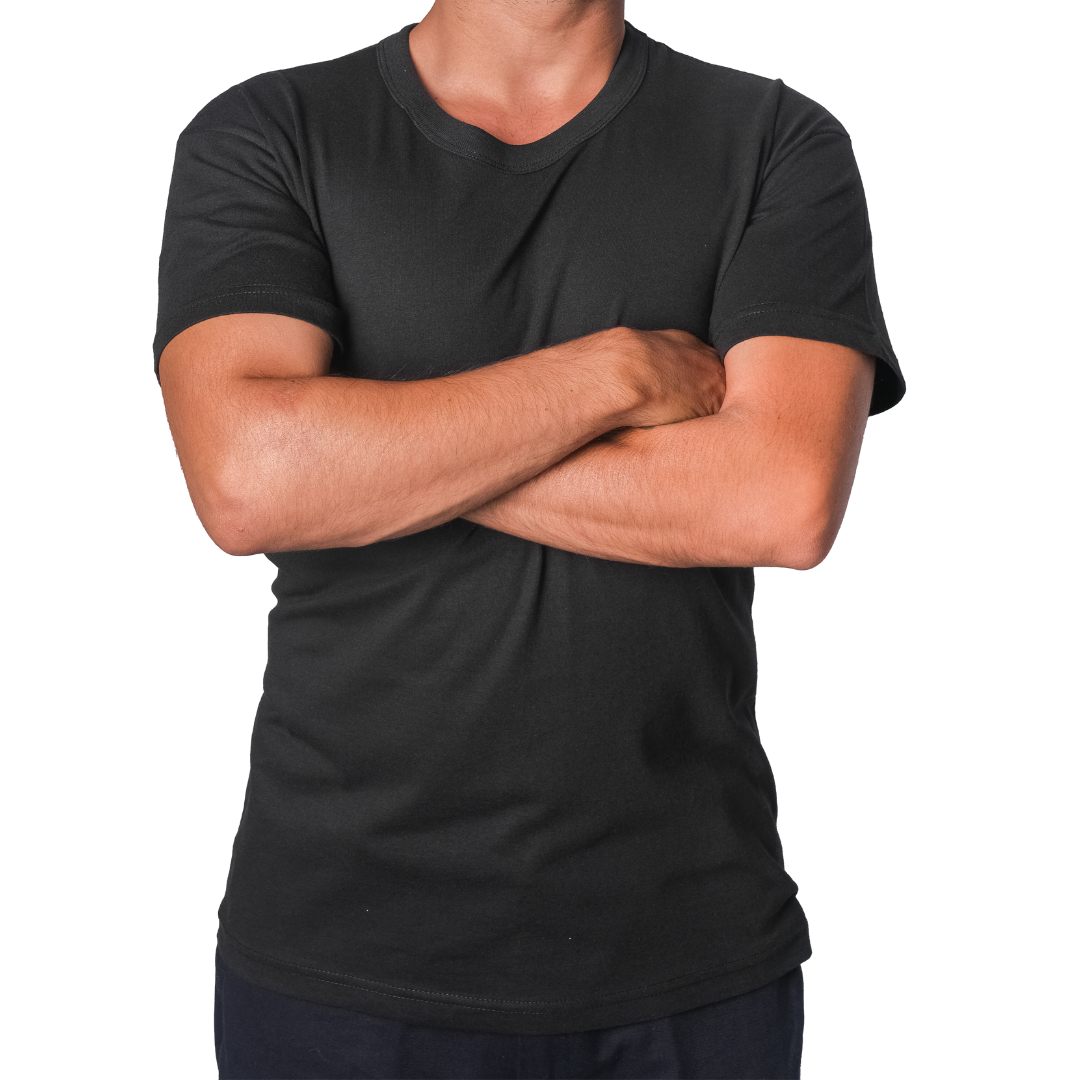 Baskılı Sıfır Yaka Company Tişört Siyah Baskılı Sıfır Yaka Company Tişört Siyah