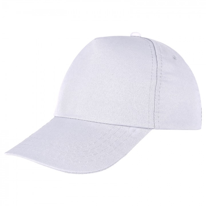 Baskılı Polyester Şapka Beyaz