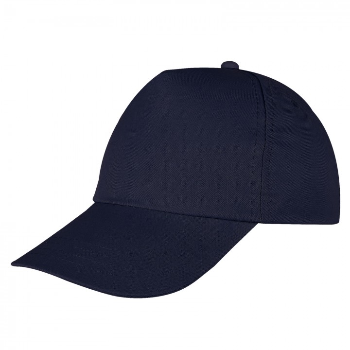 Baskılı Polyester Şapka Lacivert