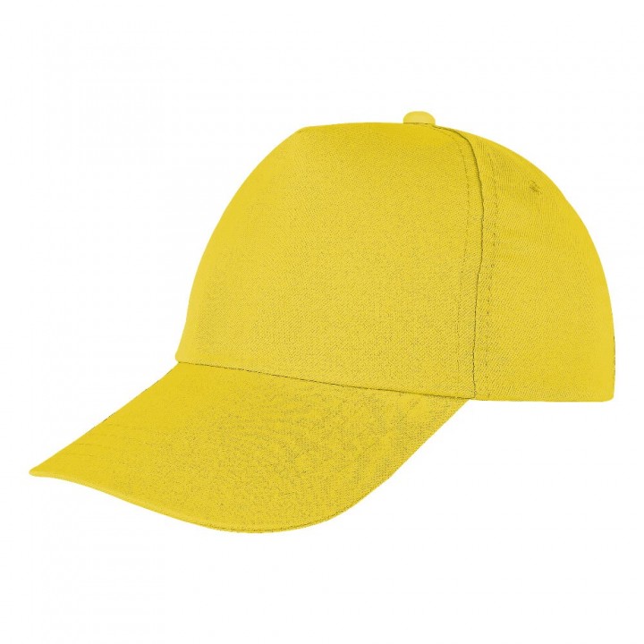 Baskılı Polyester Şapka Sarı
