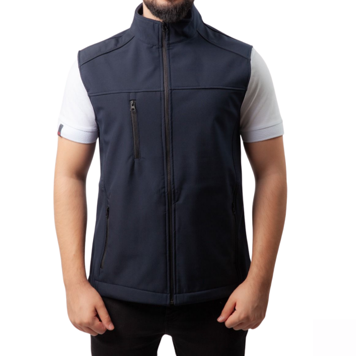 Baskılı Softshell Yelek  / Lacivert İş Kıyafeti ( 10 ADET)