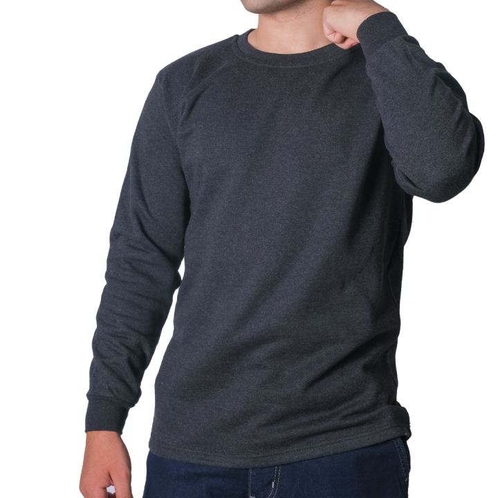 Baskılı Sweat  Sıfır Yaka / Füme İş Kıyafeti ( 10 ADET)