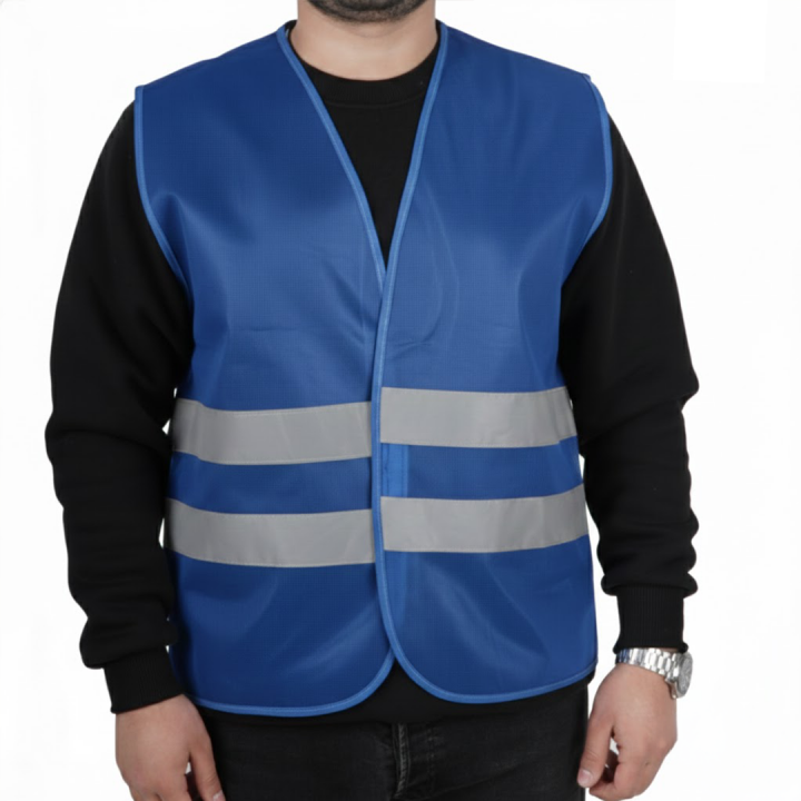 İkaz Yeleği İşçi Saks Mavi