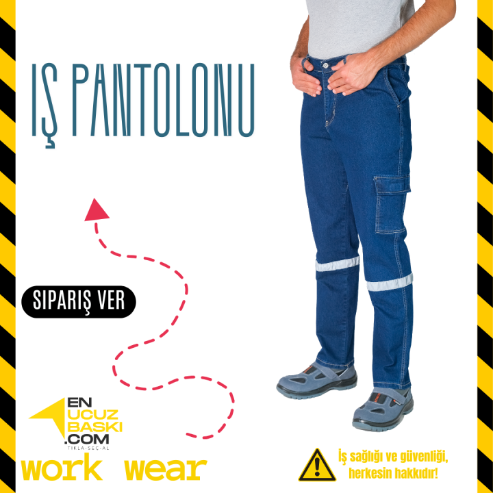 İş Pantolonu Likralı Kot - İş Kıyafeti