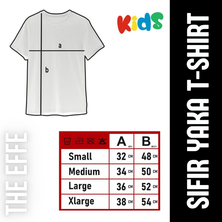 Sıfır Yaka Tişört Çocuk Sarı