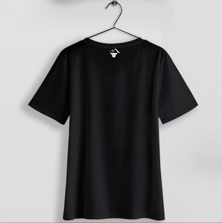 The Effe / Erkek Siyah Baskılı T-shirt / Camping Time